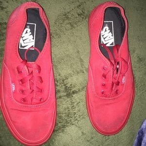 All red vans